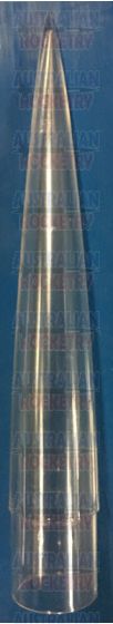38mm Injection Moulded Polycarbonate Nose Cone VK5.7:1 (Clear)