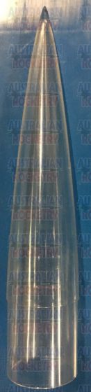 54mm Injection Moulded Polycarbonate Nose Cone VK4.2:1 (Clear)