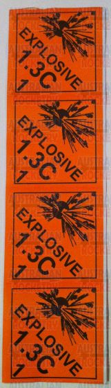 1.3C Explosive Diamond Stickers (set of 4)