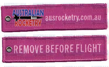 Remove Before Flight tag (Pink)