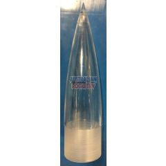 65mm Injection Moulded Polycarbonate Nose Cone Ogive3.3:1 (Clear)